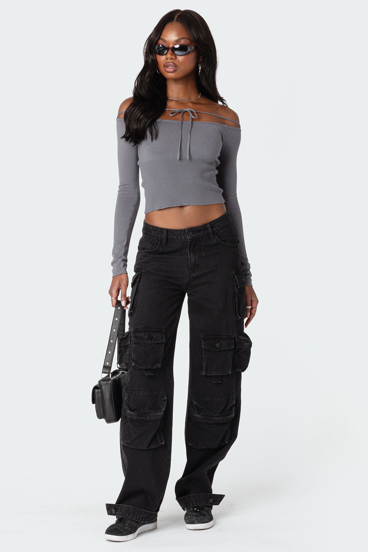 Jane Tie Front Knit Top - Image 2