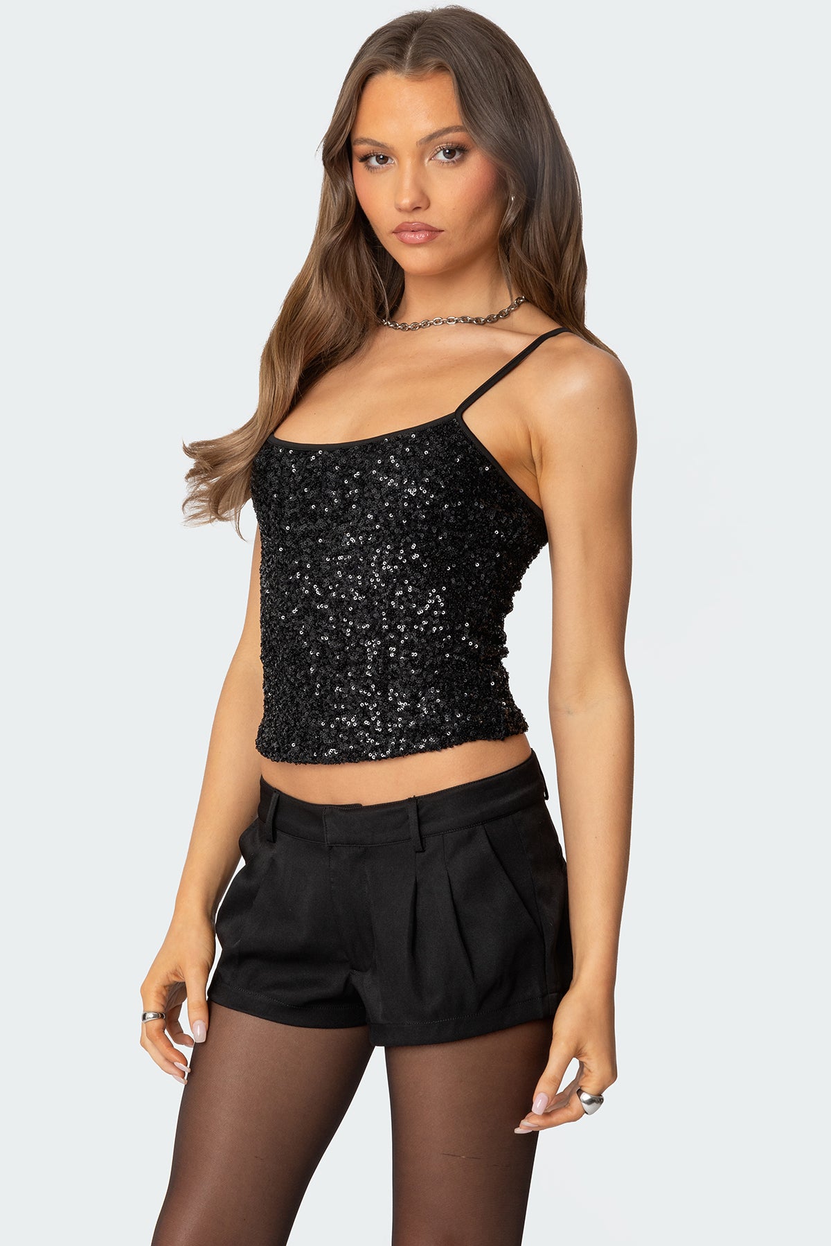 Celene Sequin Tank Top - Image 3
