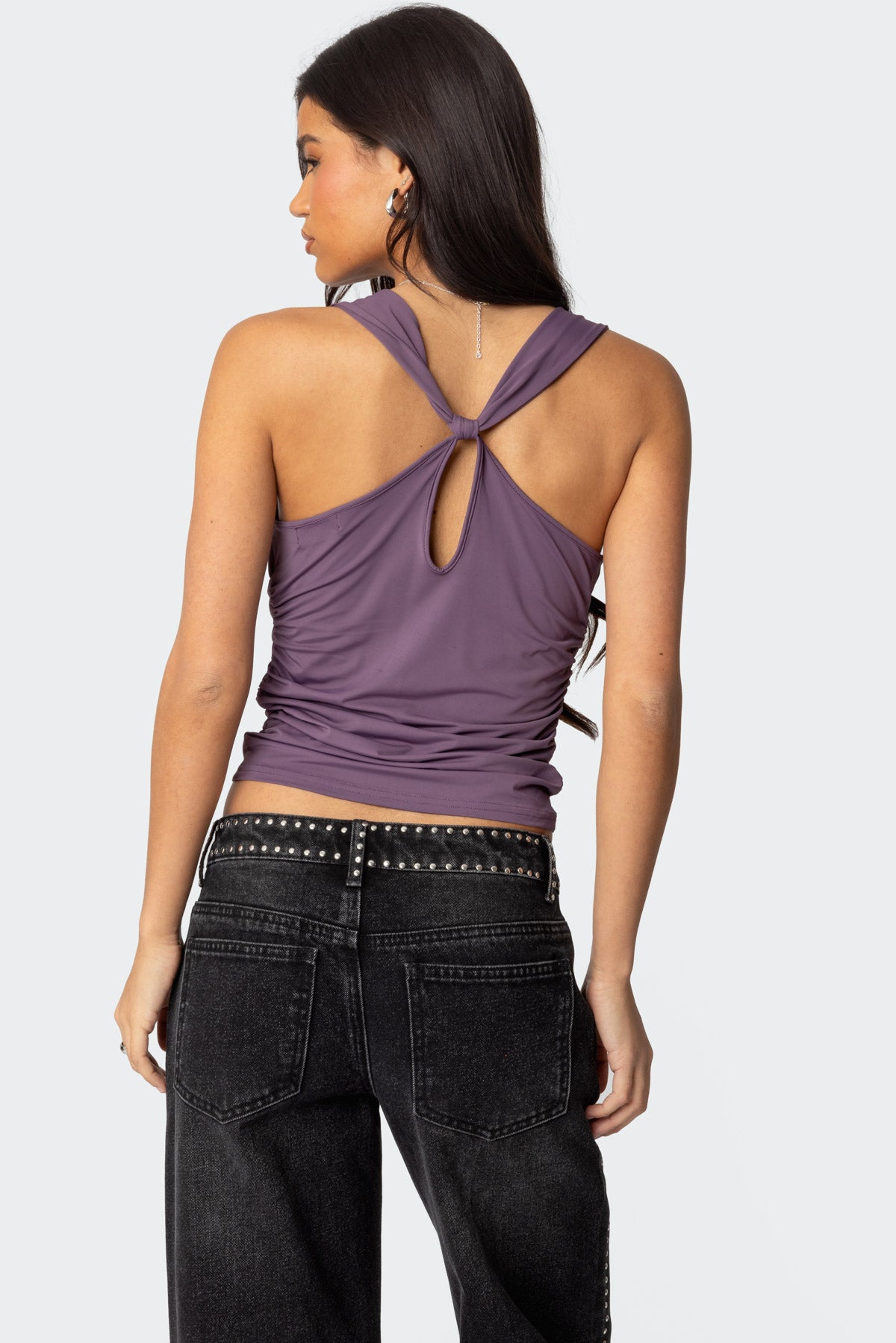 Liza Knotted Cowl Neck Top - Image 4