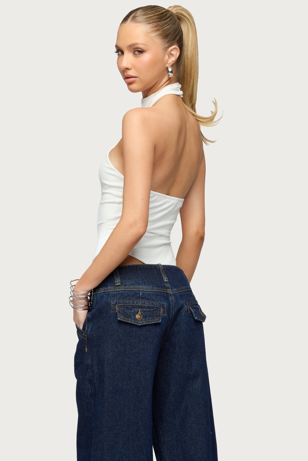 Jimana Halter Neck Bodysuit - Image 5