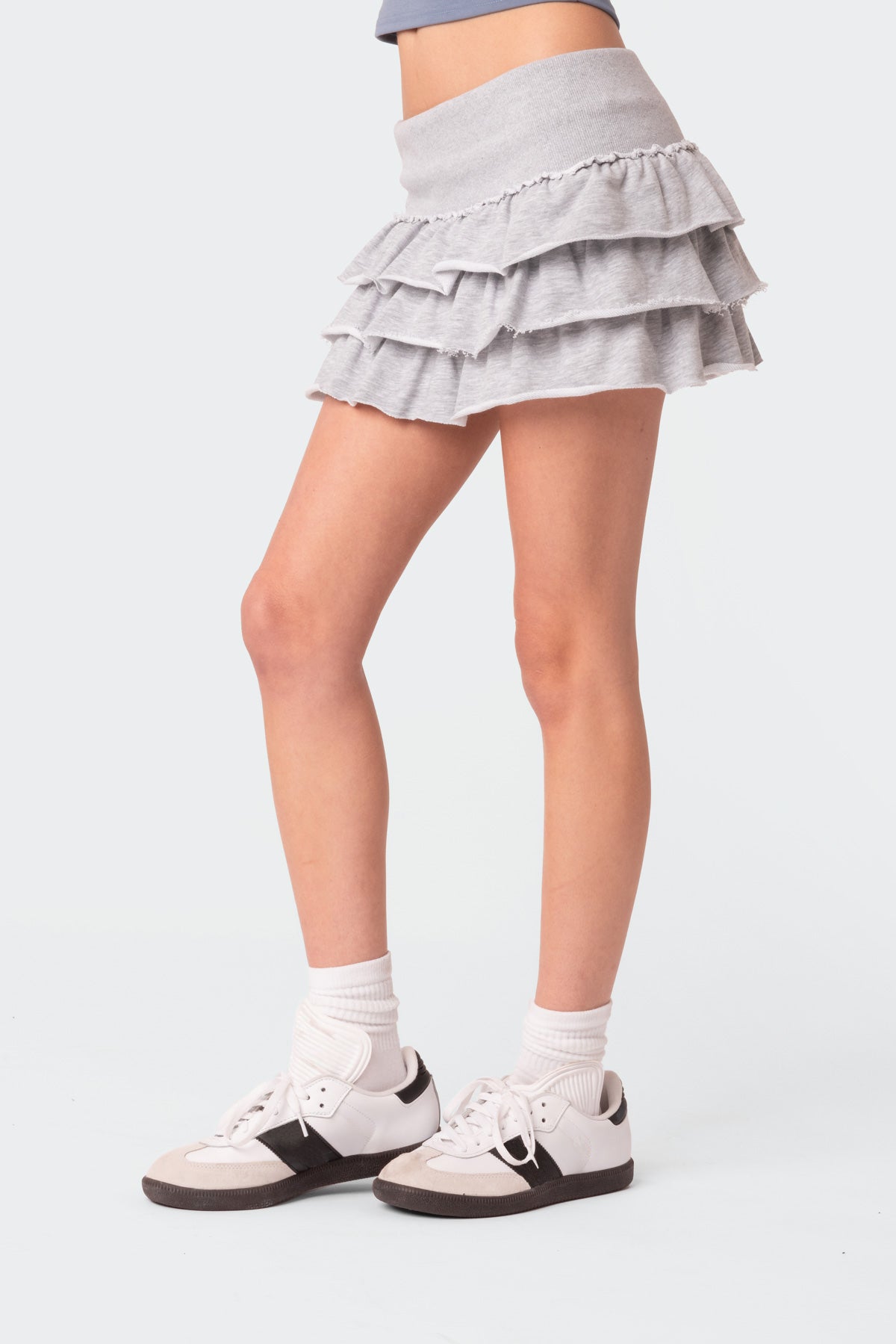 Martina Ruffle Terry Mini Skirt - Image 4