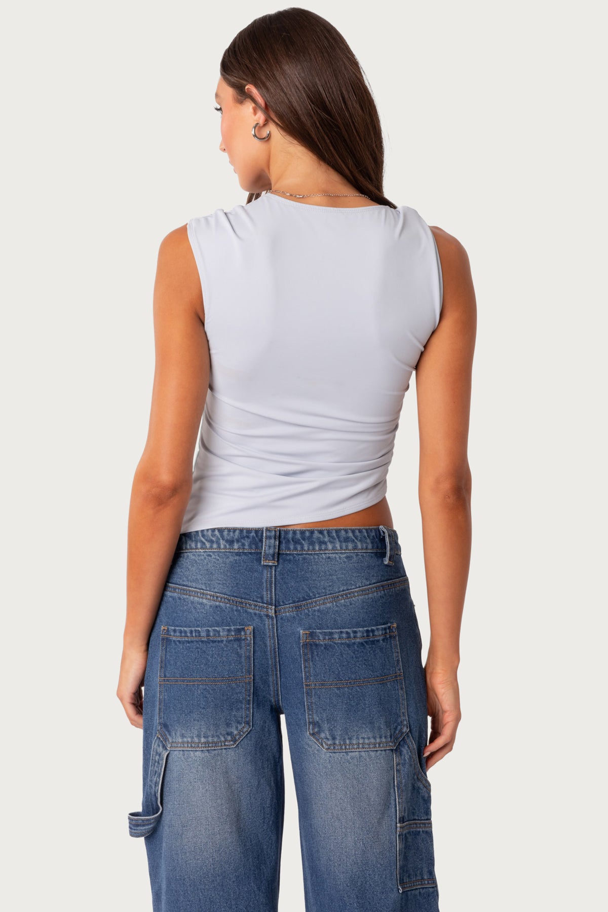 Tanya Asymmetric Gathered Top - Image 4