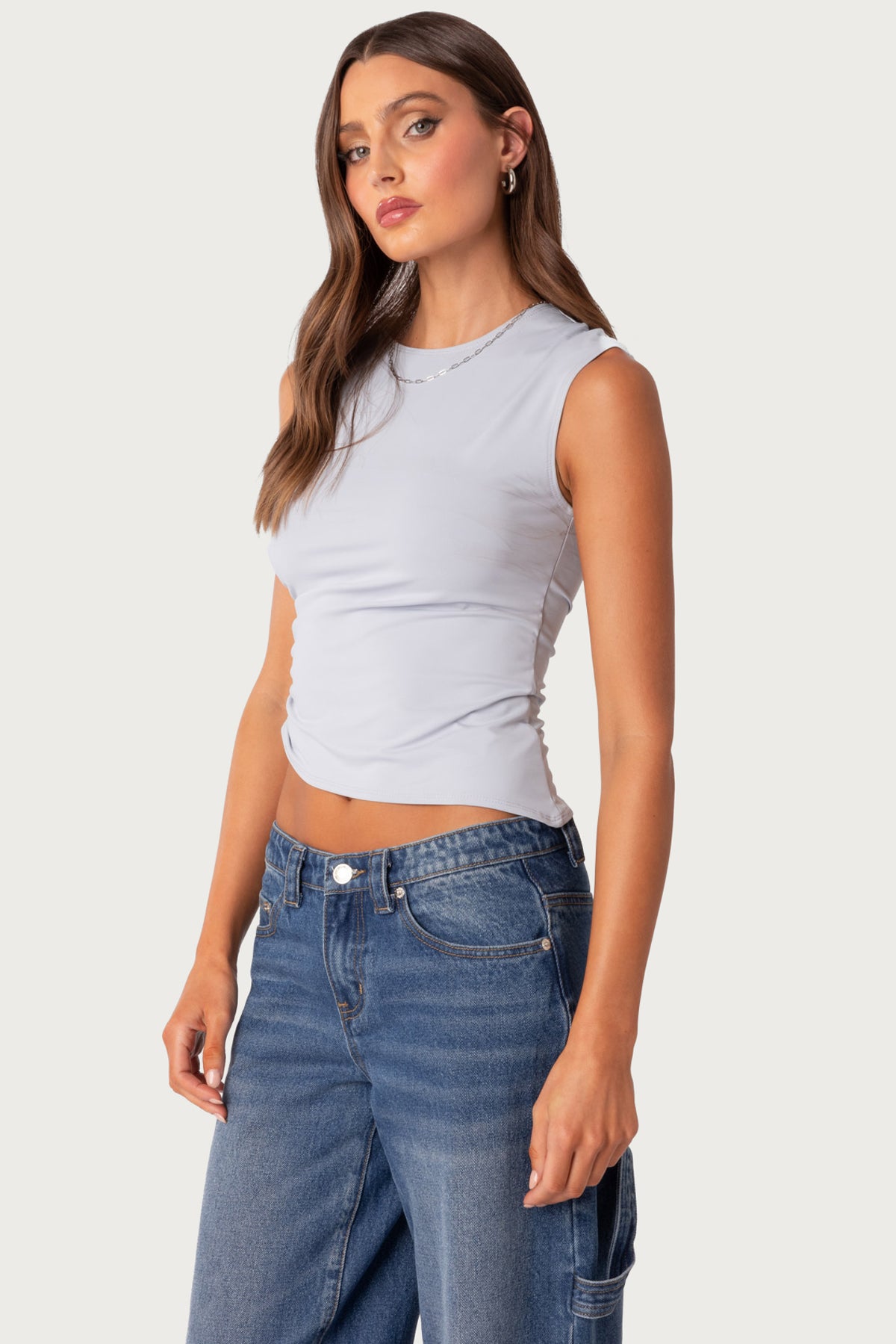 Tanya Asymmetric Gathered Top - Image 3
