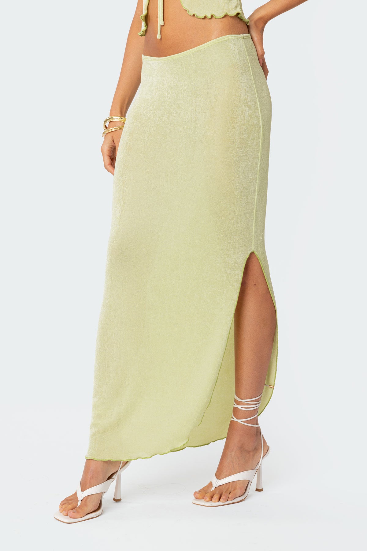 Milan Slitted Maxi Skirt - Image 3