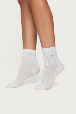 Bow & Heart Socks