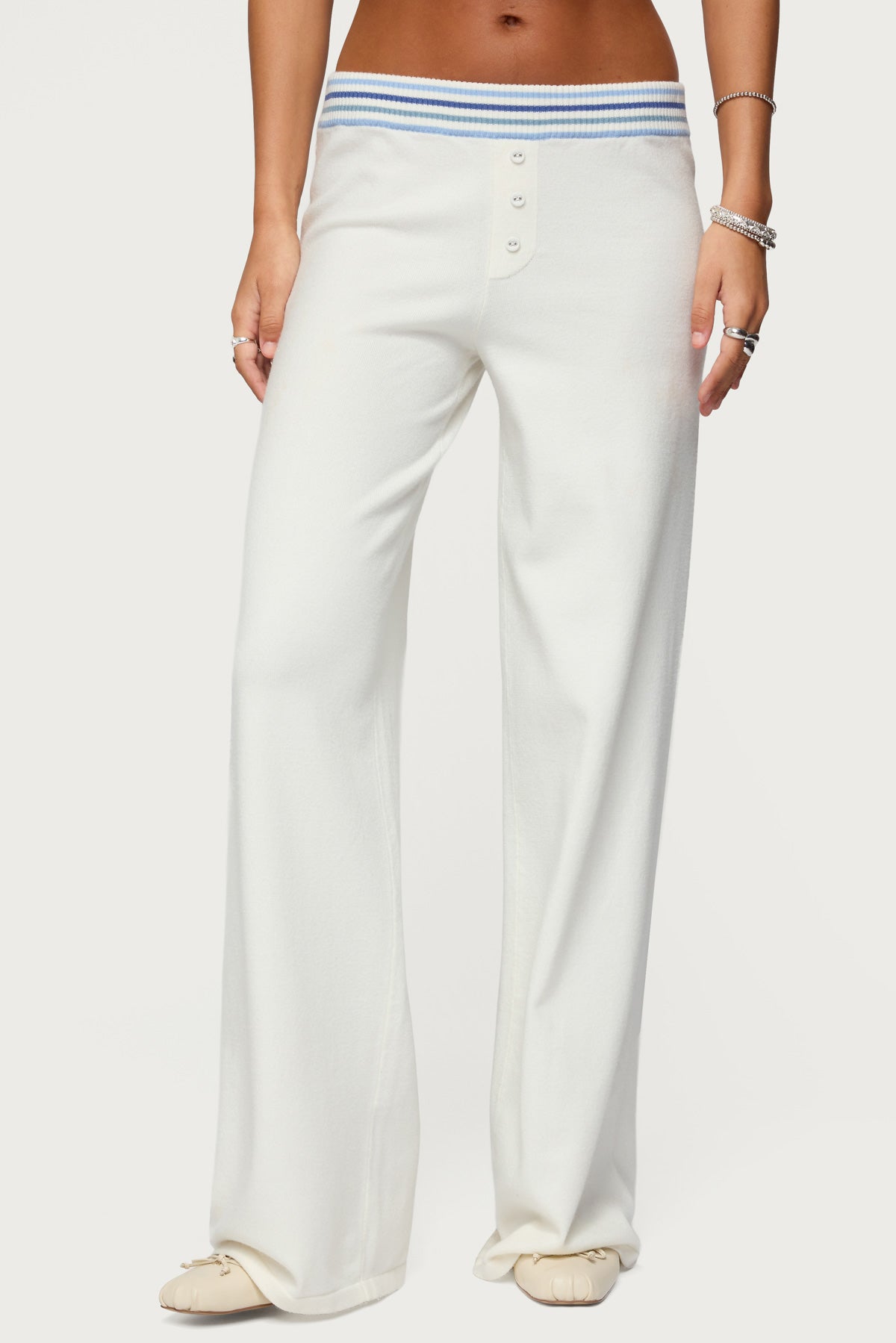 Miya Stripey Knit Pants - Image 3