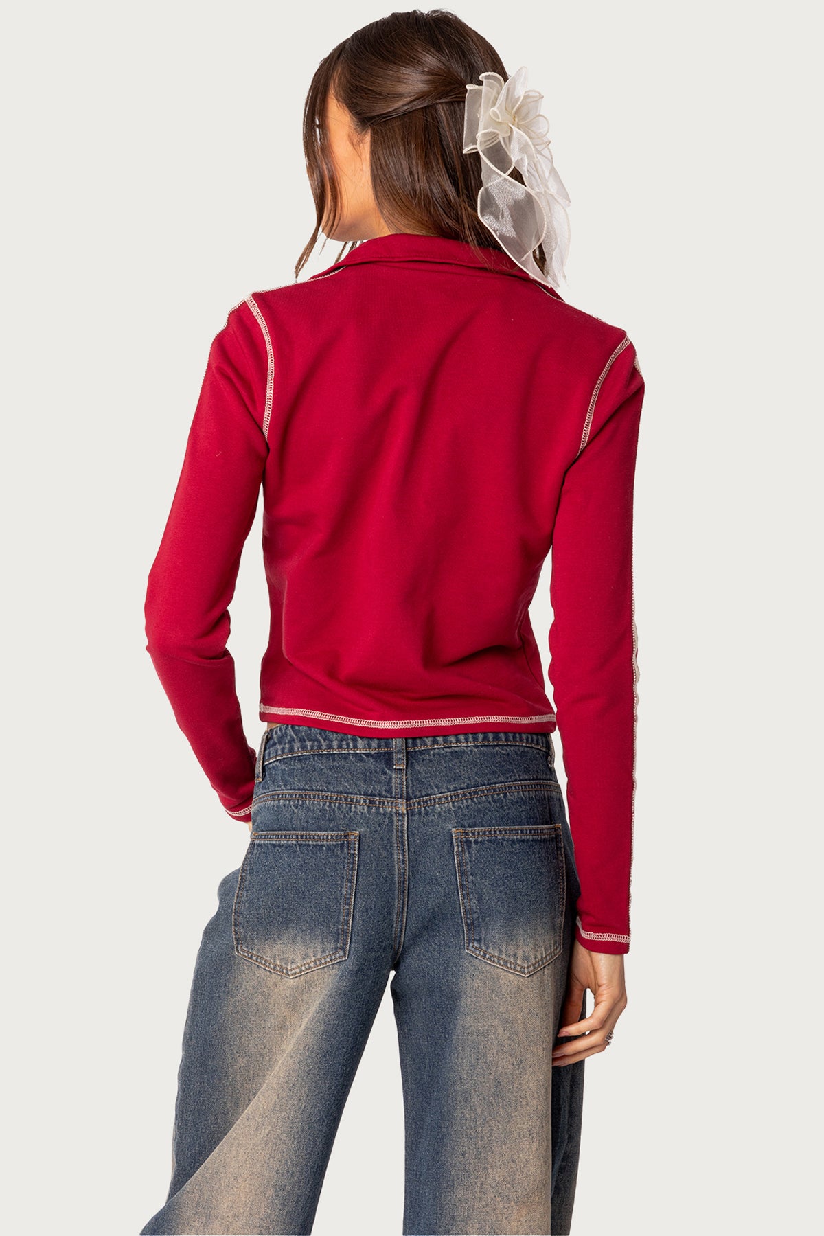 Gio Contrast Stitch Top - Image 3