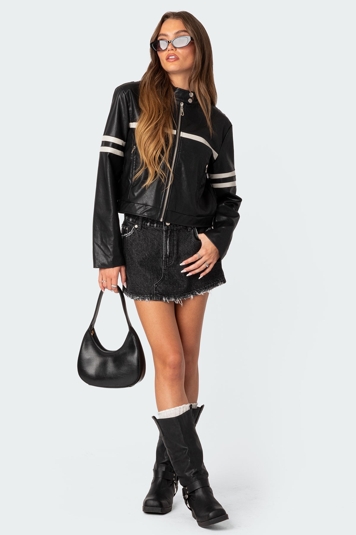 Rockstar Oversized Faux Leather Jacket - Image 5