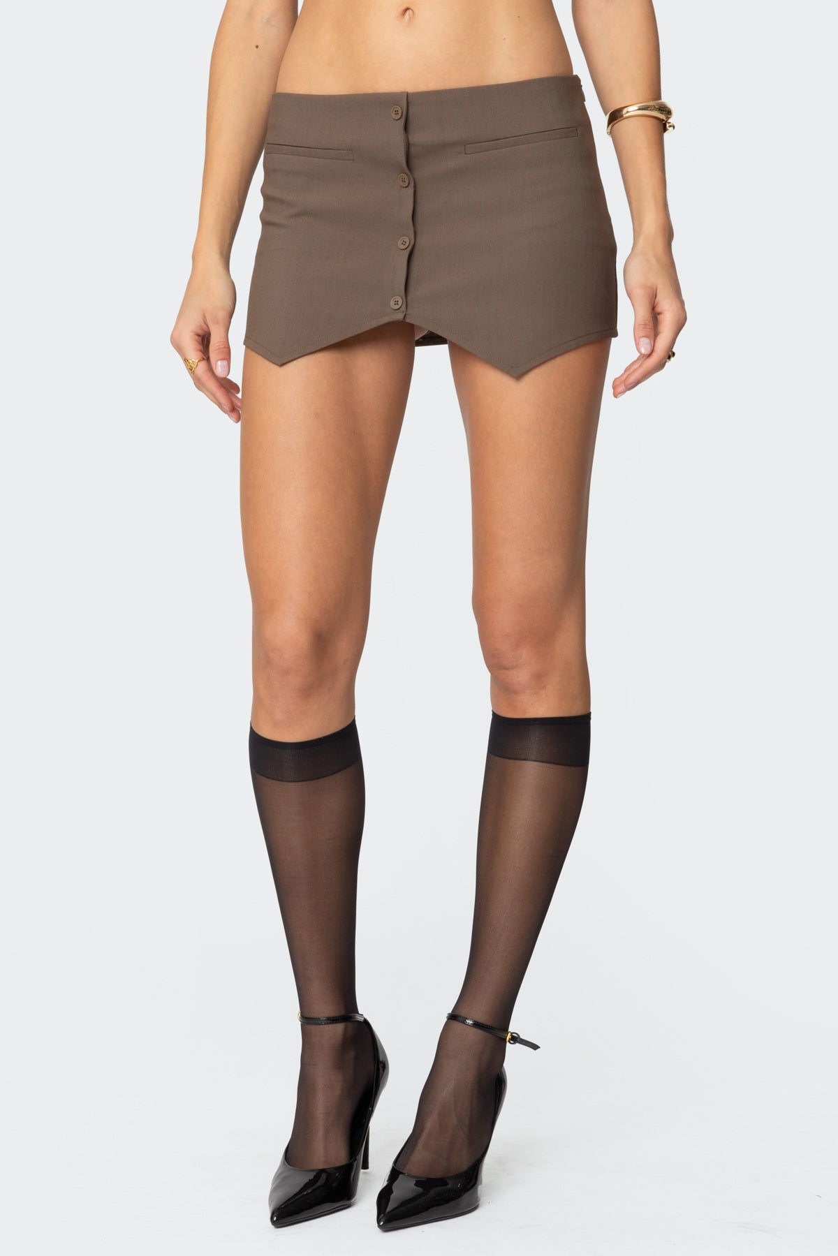 Ellis Buttoned Up Mini Skort - Image 2