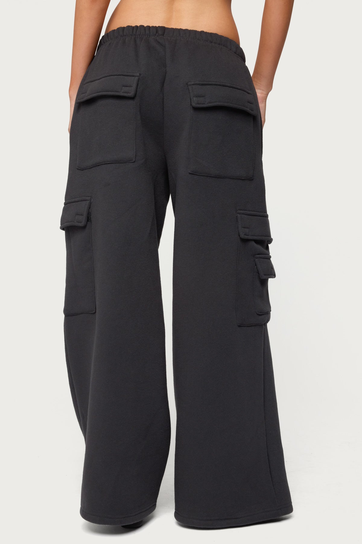 Petite Wide Leg Cargo Sweatpants - Image 5