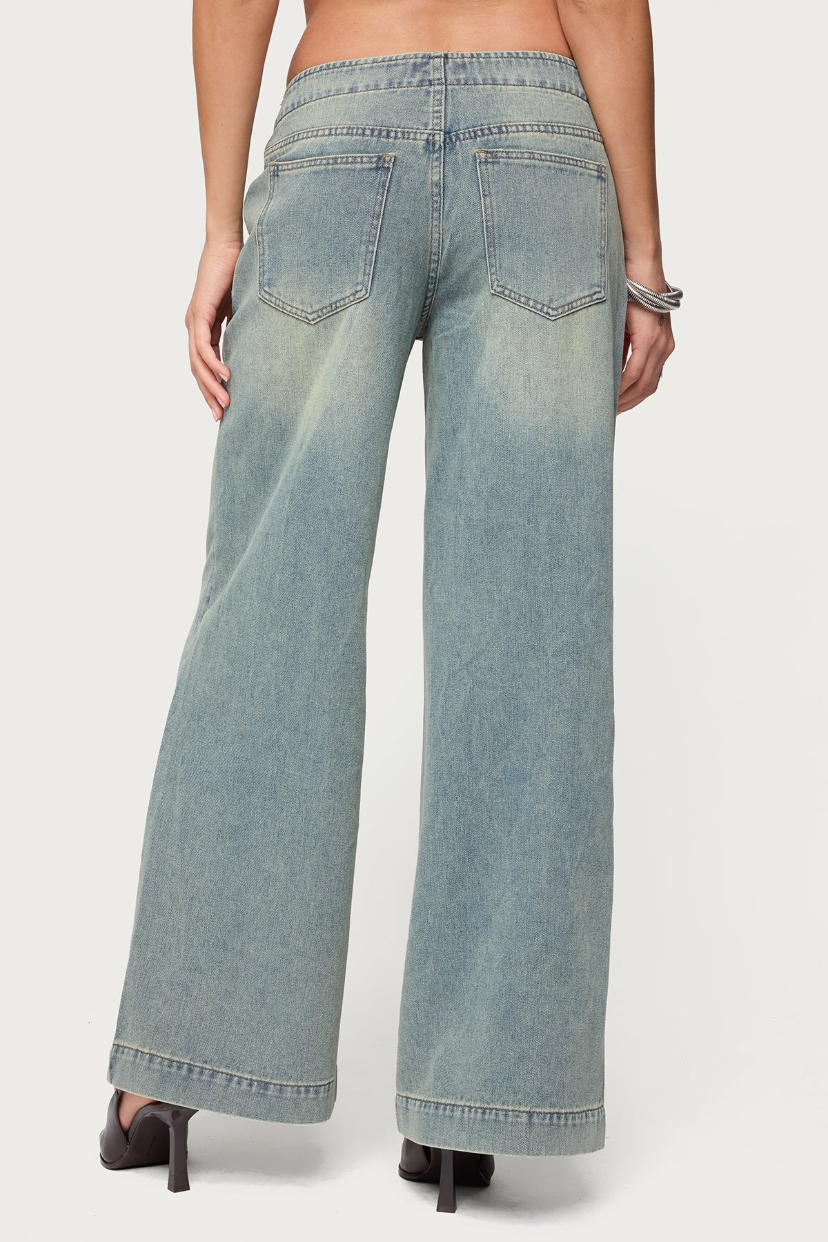 Saffie No Waistaband Low Rise Baggy Jeans - Image 5