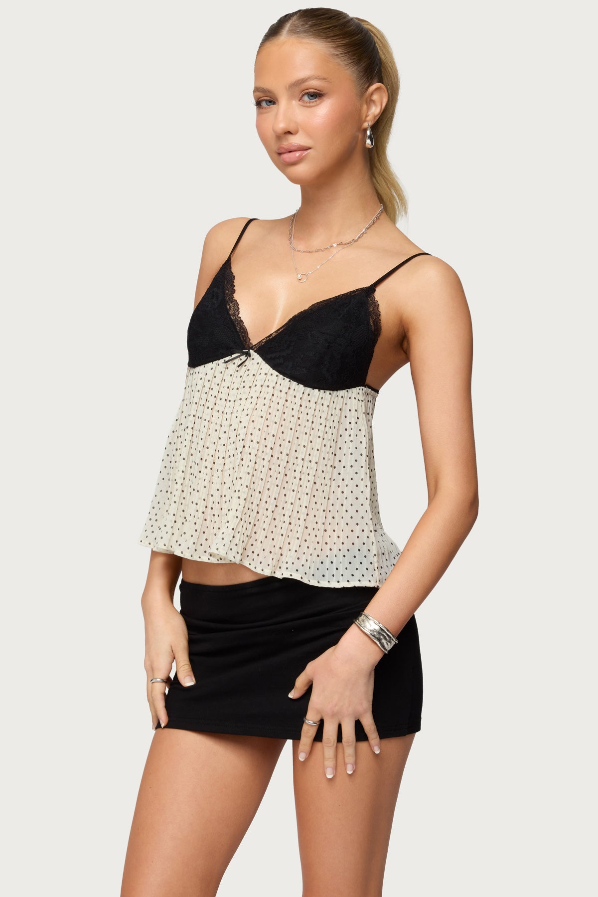Rhian Lacey Pleated Babydoll Top - Image 3