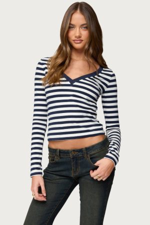 Solly Striped Long Sleeve T Shirt