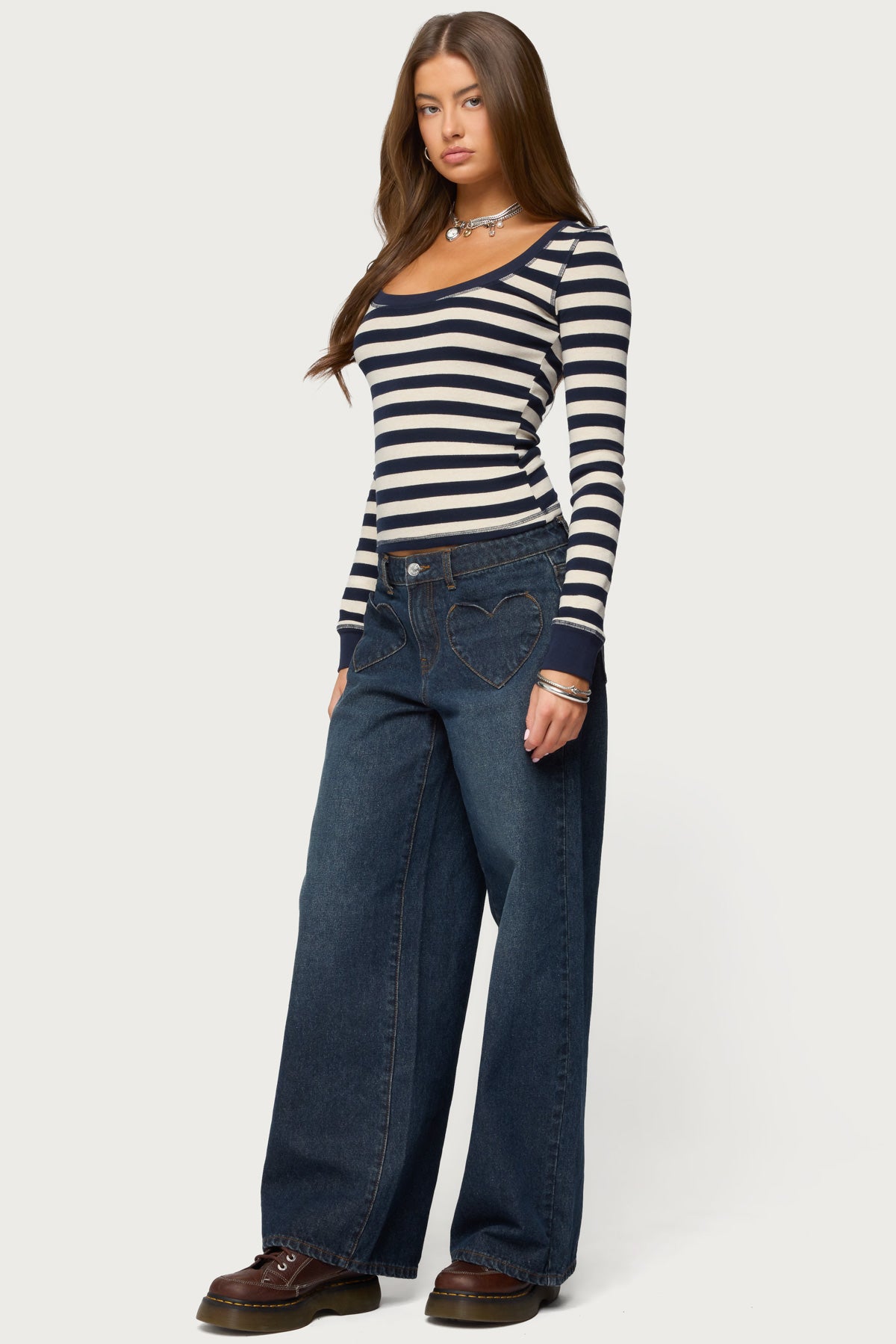 Rainey Striped Long Sleeve Top - Image 4