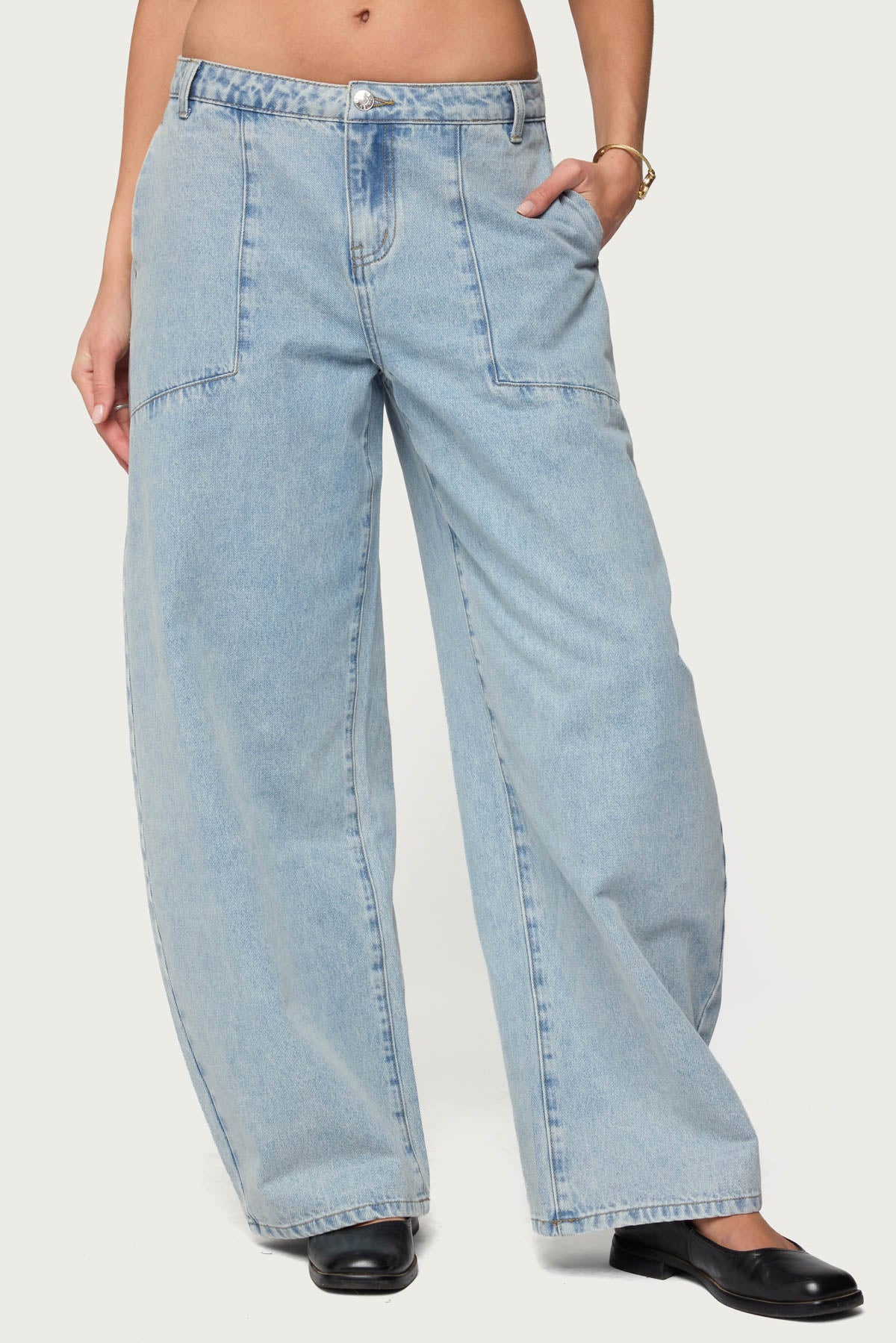 Jolie Low Rise Barrel Jeans - Image 2