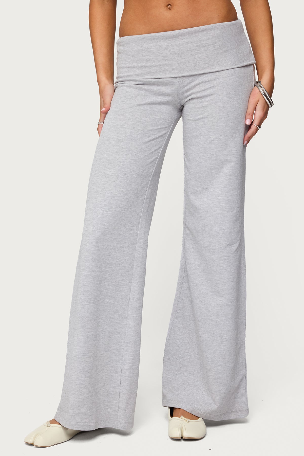 Wide Leg Foldover Pants - Image 5