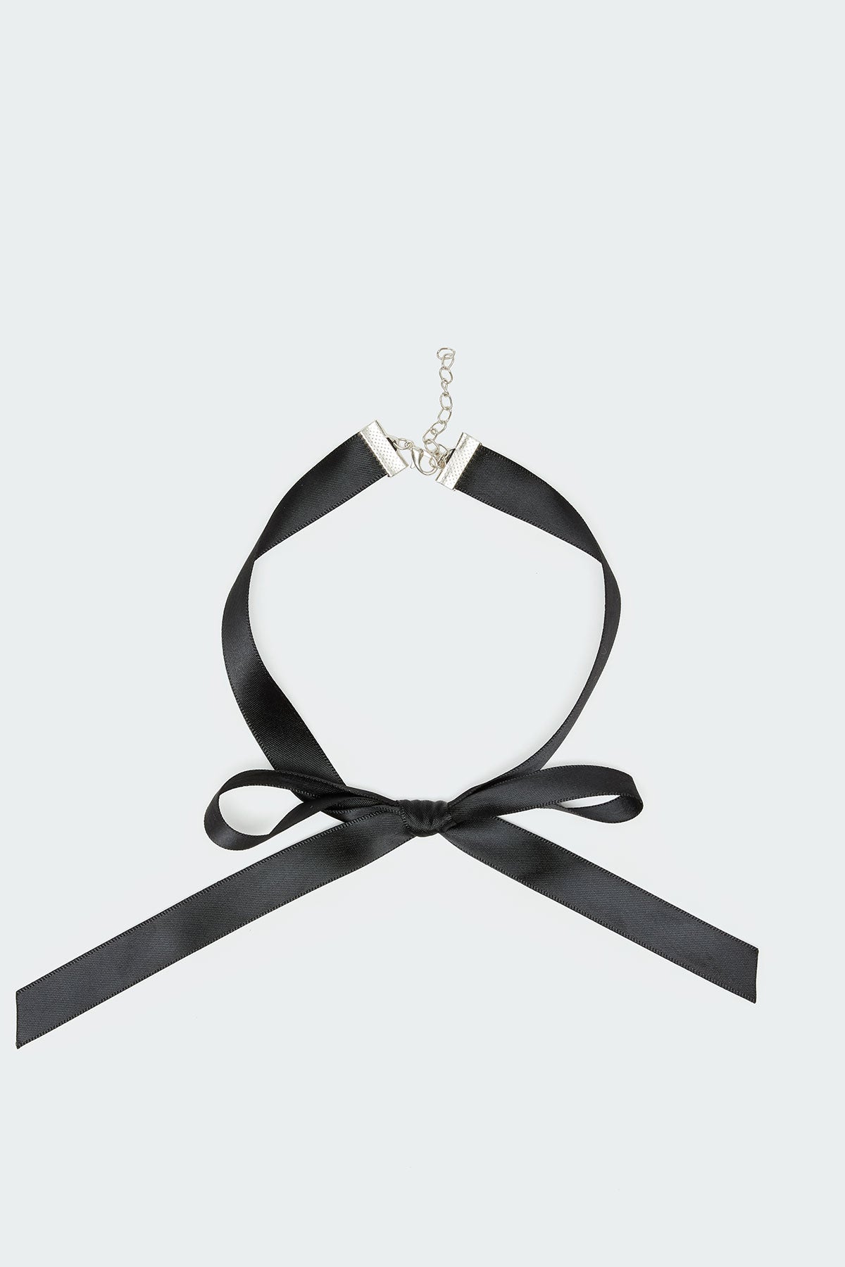 Satin Effect Bow Choker - Image 2