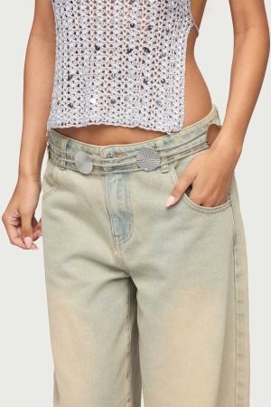 Textured Disc Triple Chain Belt
