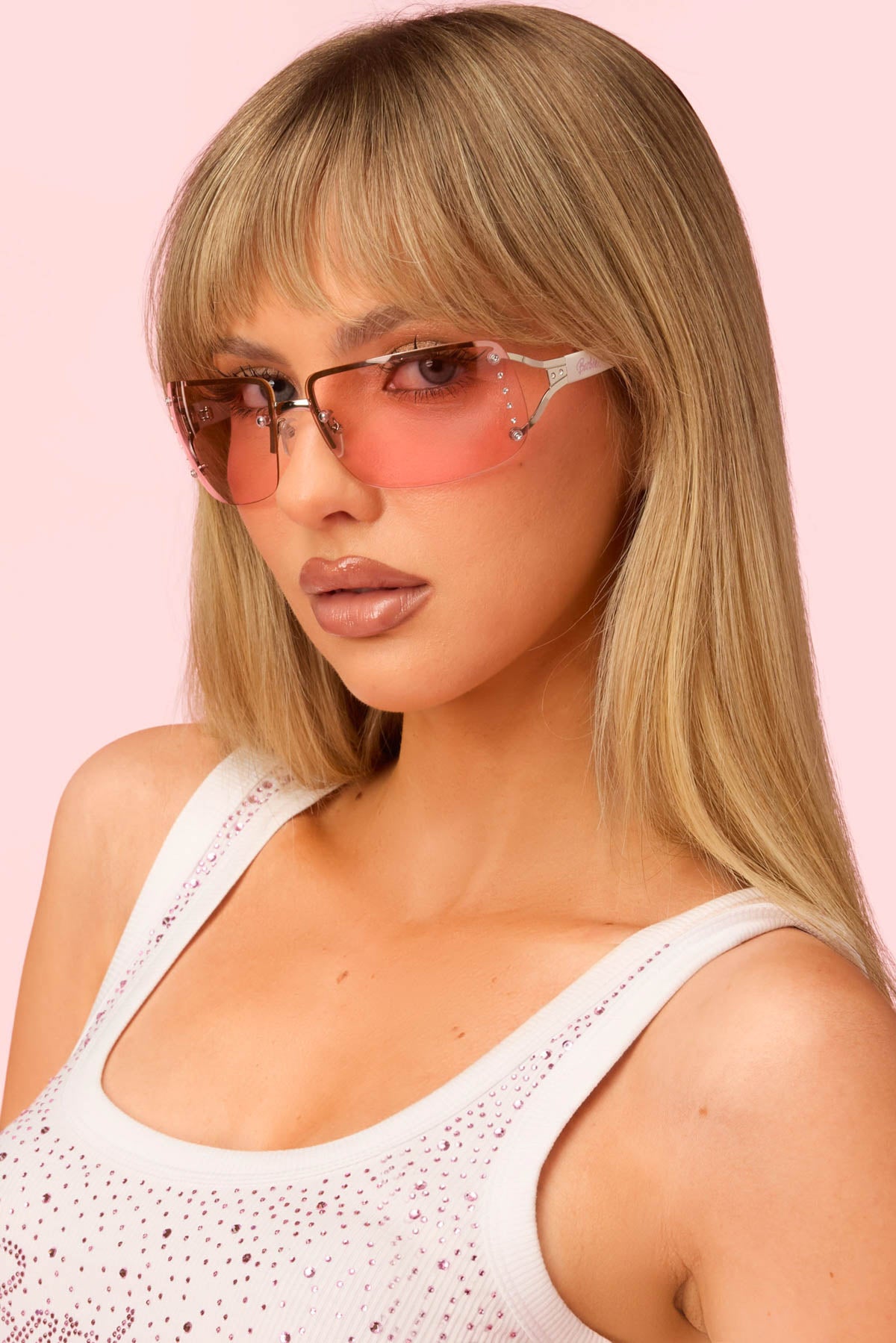 Barbie™ Rhinestone Rectangle Sunglasses