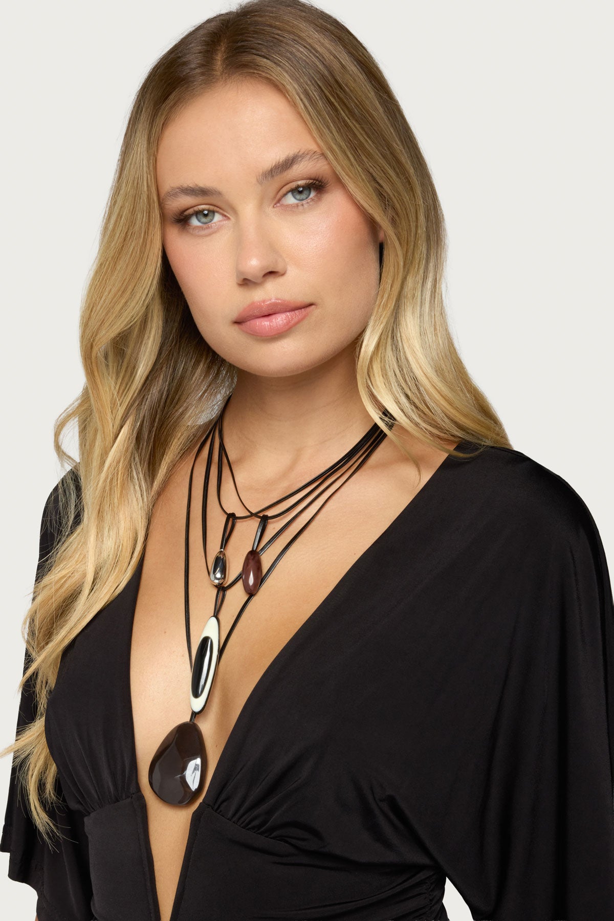 Tully Stone Cord Necklace Set