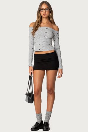 Aisha Low Rise Mini Skirt