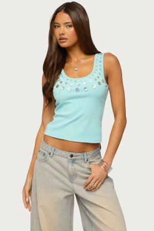 Beach Babe Scoop Tank Top