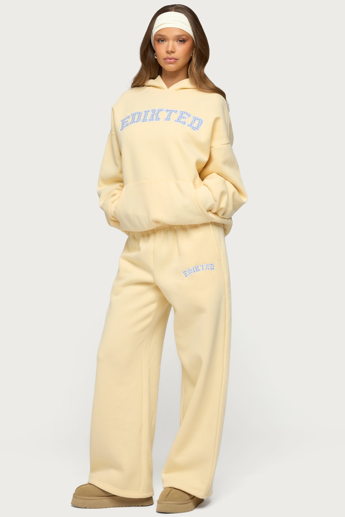 Edikted Lover Wide Leg Sweatpants - Image 5