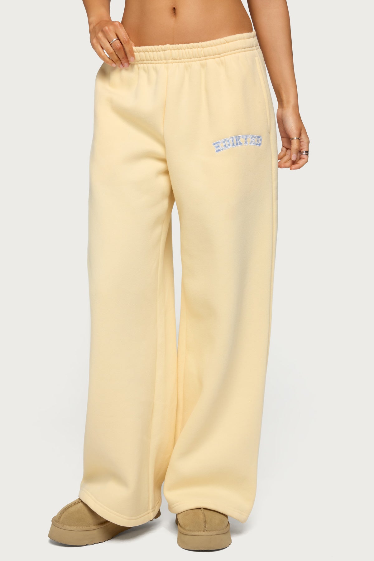 Edikted Lover Wide Leg Sweatpants - Image 2