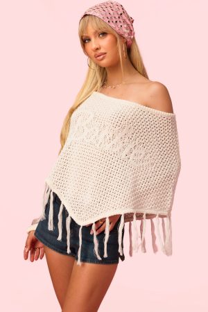 Barbie™ Fringe Knit Poncho