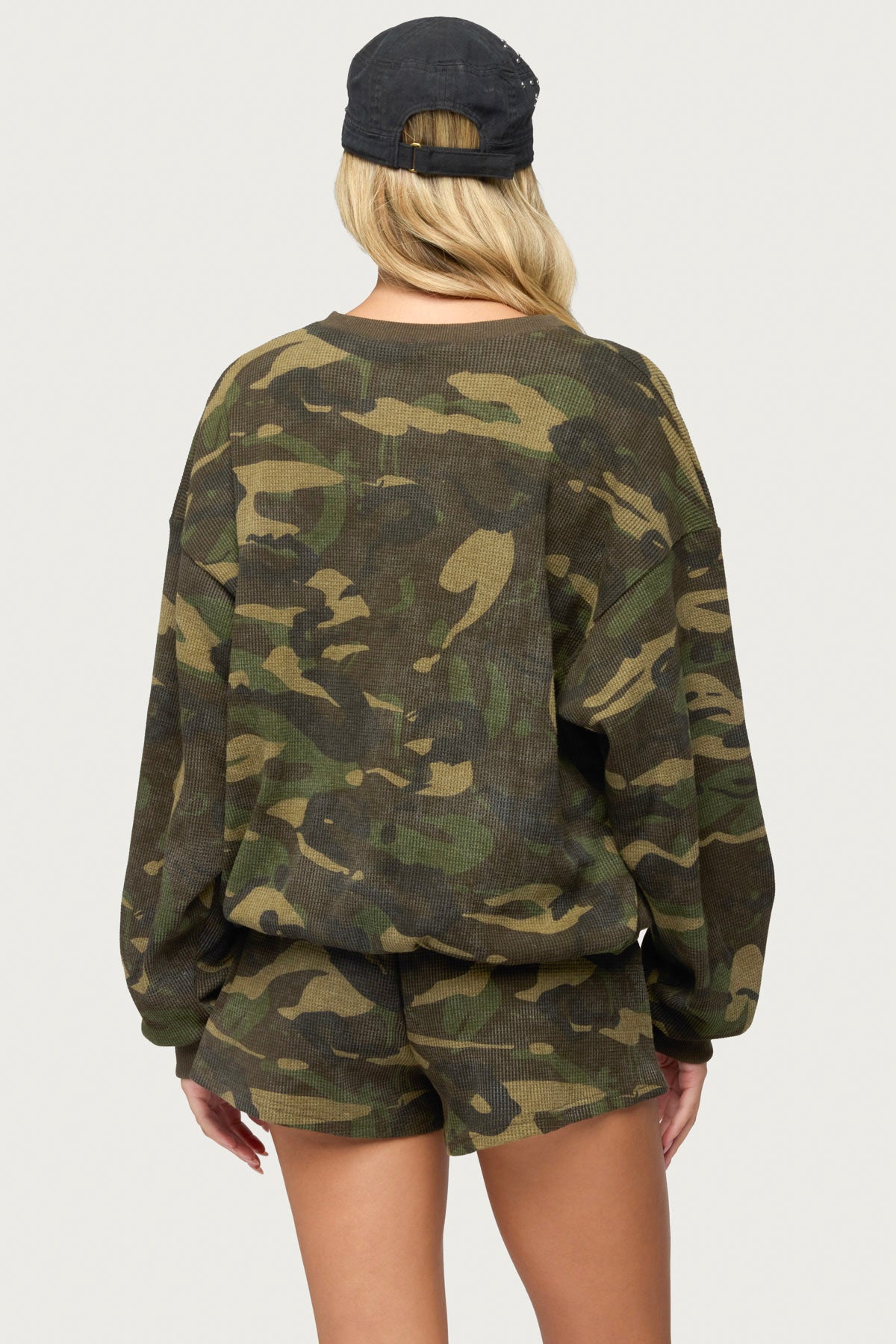 Baila Waffle Henley Top - Image 4