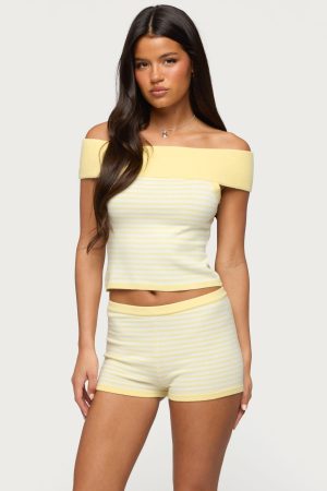 Camil Striped Knit Top
