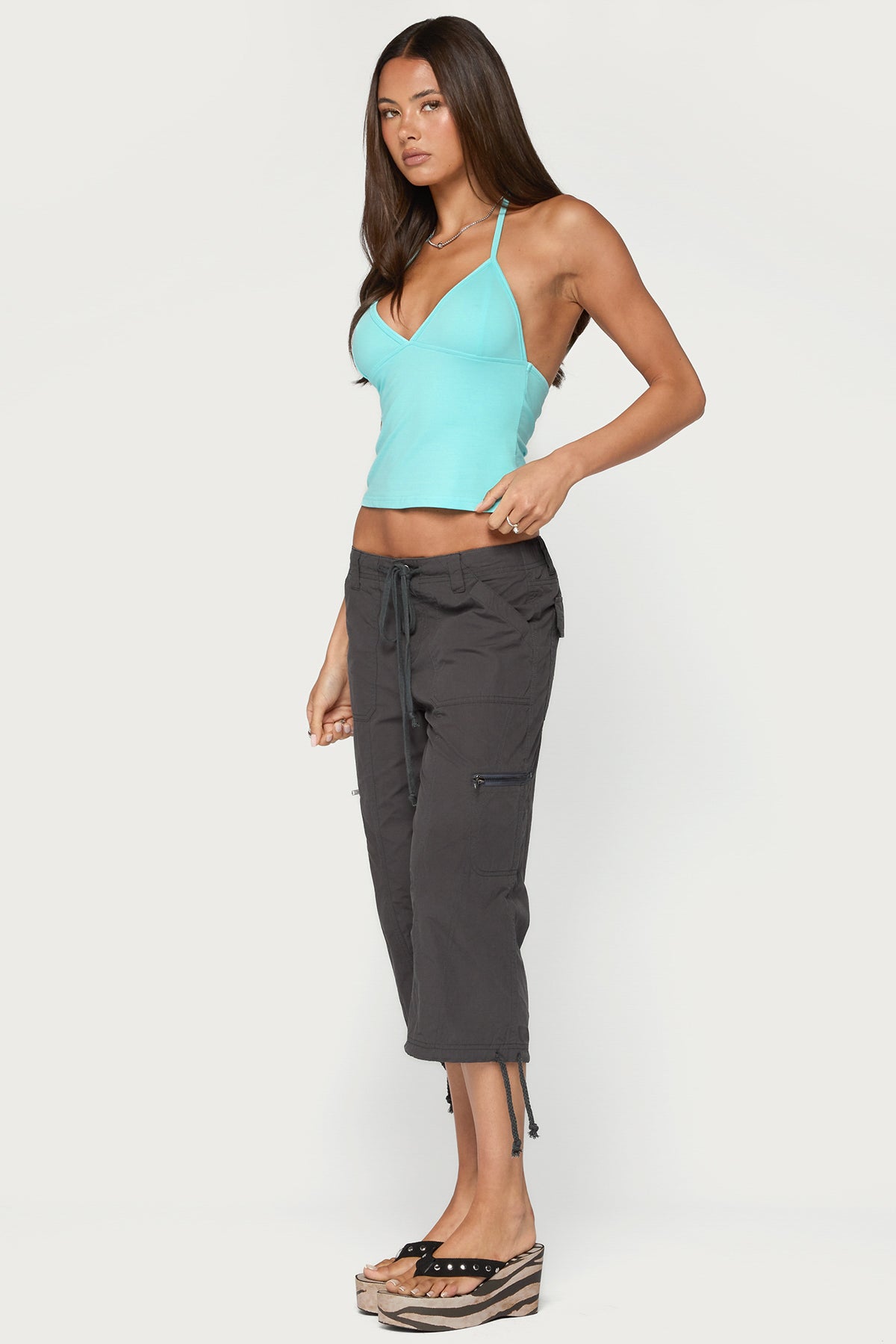 Noriah V Neck Halter Top - Image 4