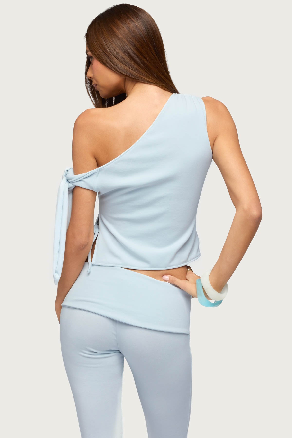 Adara Tied One Shoulder Top - Image 5