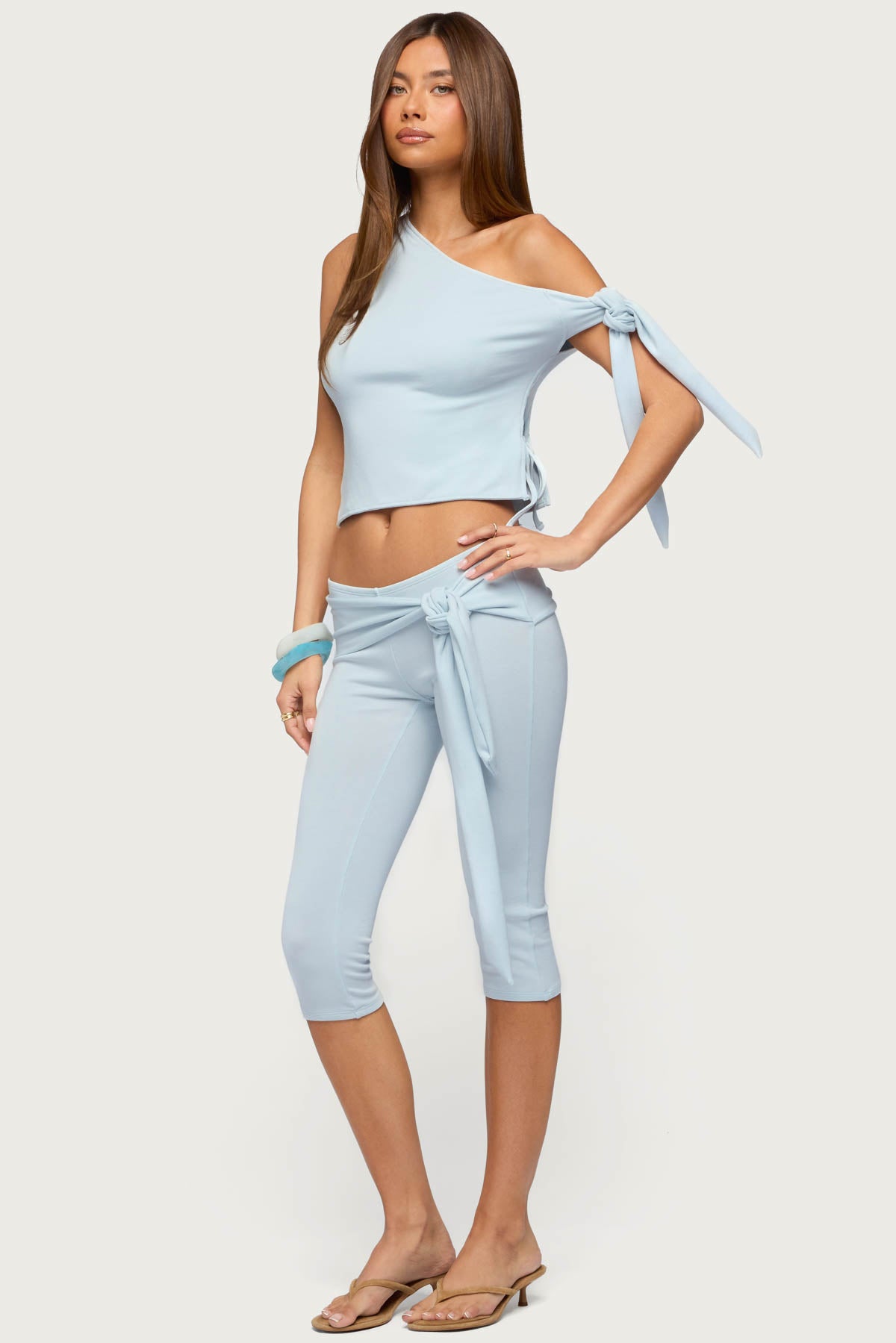 Adara Tied One Shoulder Top - Image 4