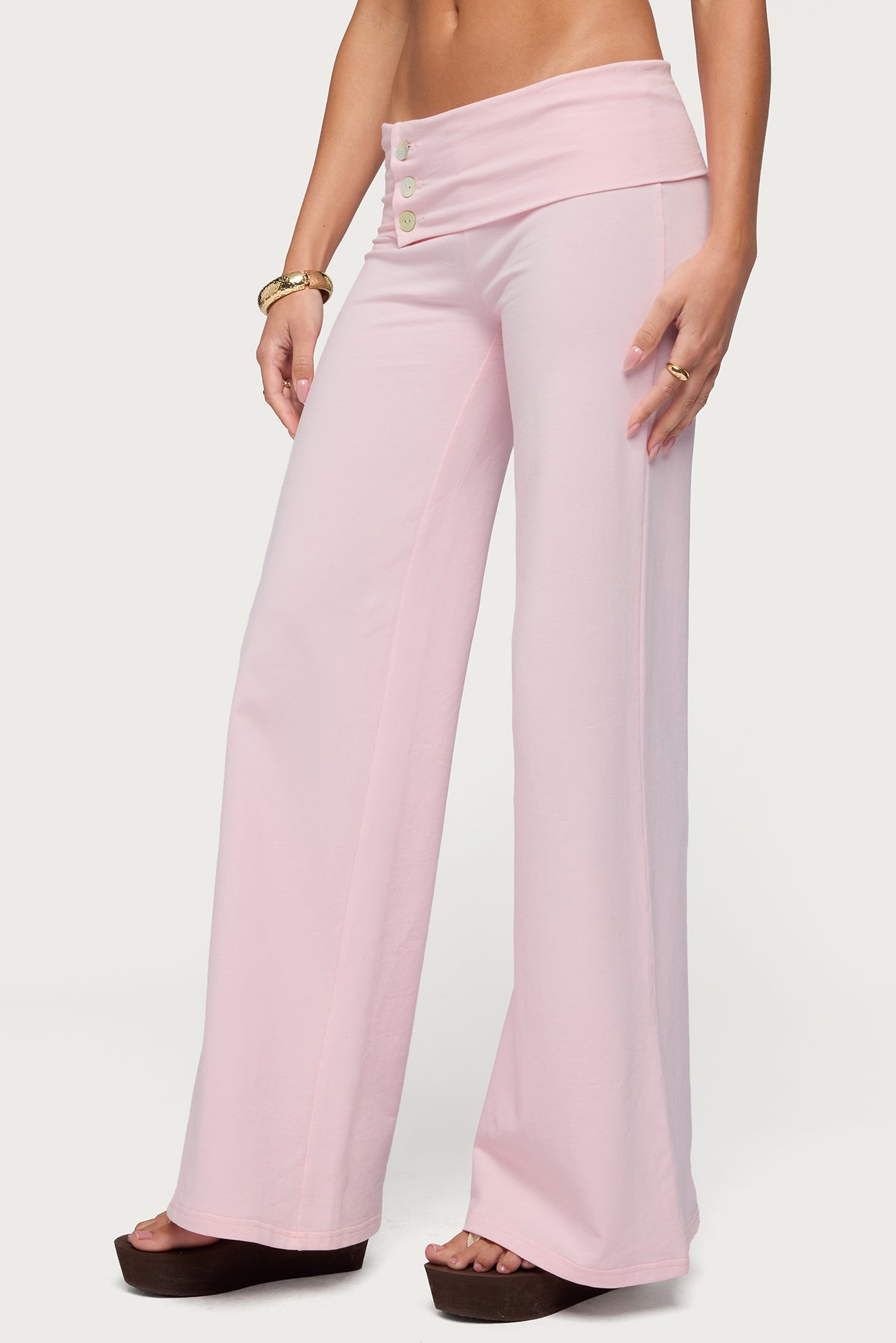 Poppy Foldover Wide Leg Pants - Image 4