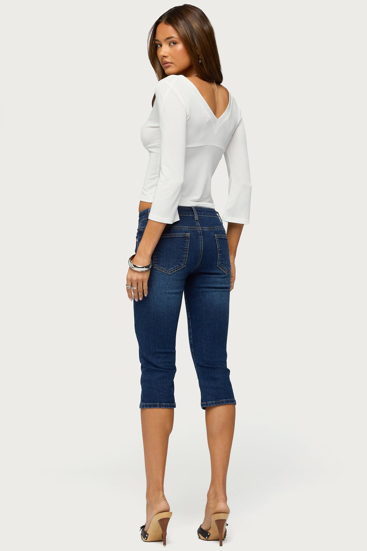 Fifer Low Rise Capri Jeans - Image 5