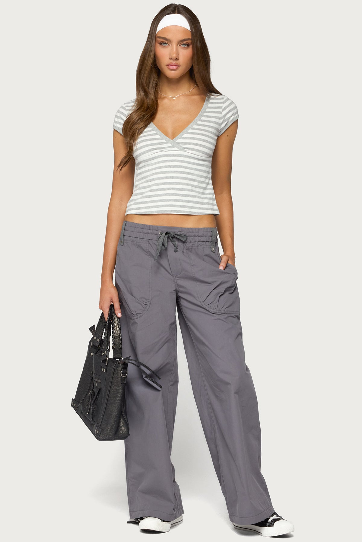 Kathleen Oversized Cotton Cargo Pants