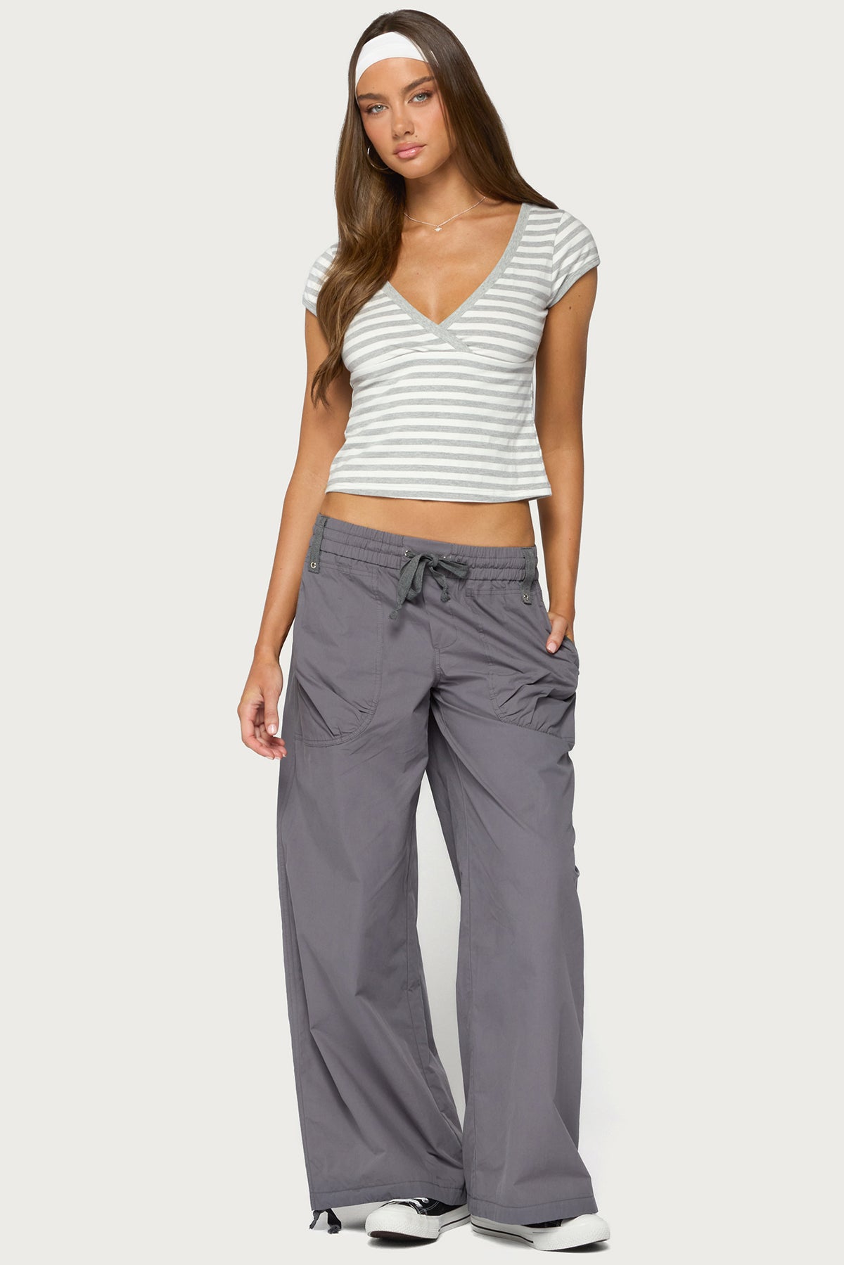 Kathleen Oversized Cotton Cargo Pants - Image 5