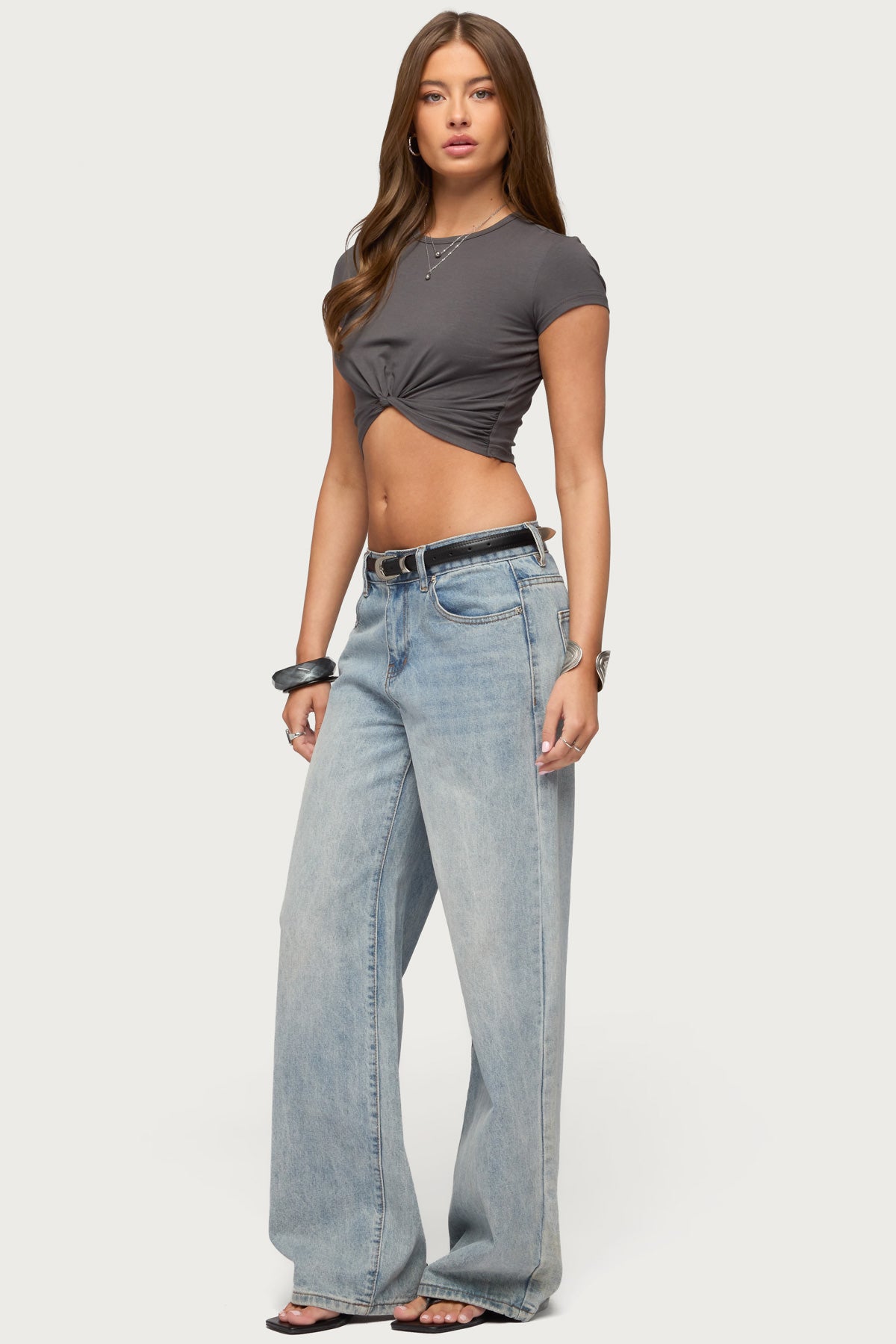 Sephey Twisted Cropped T Shirt - Image 4
