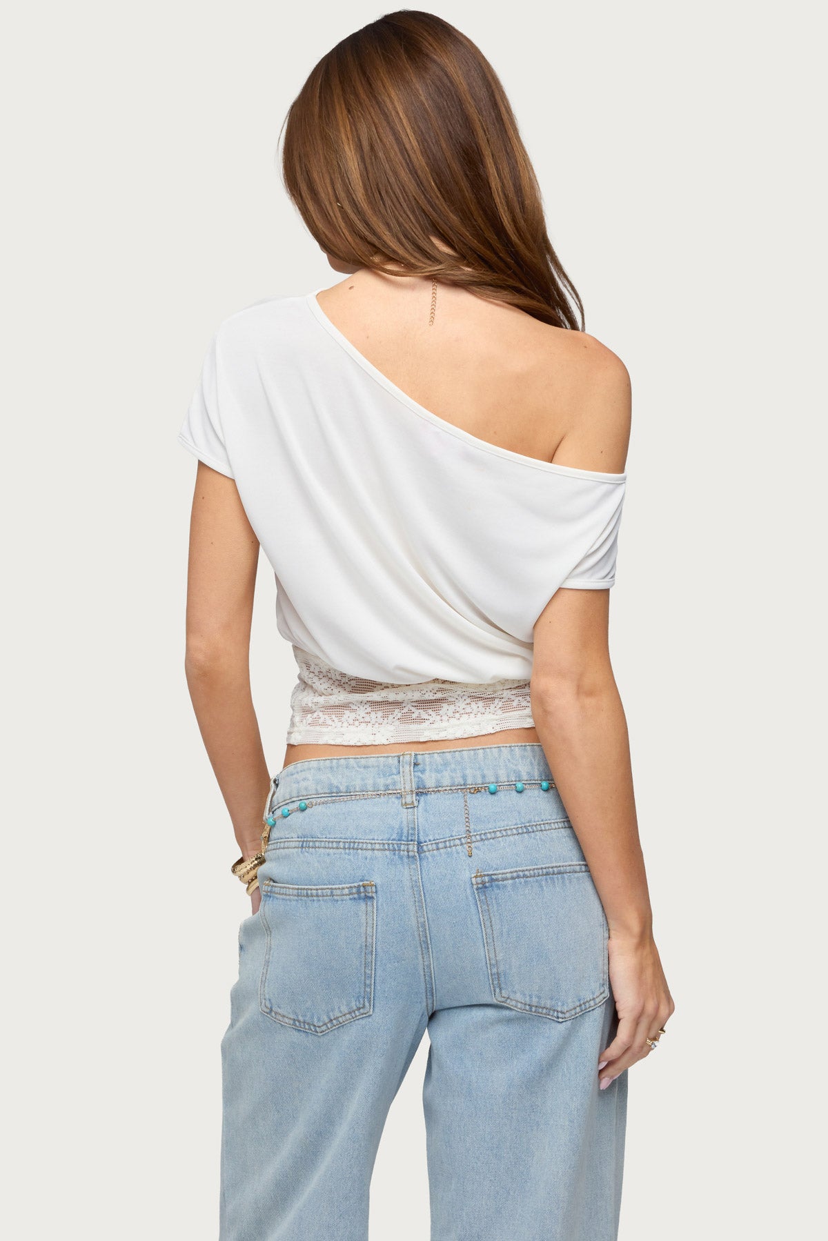 Michy Off Shoulder Lacey Top - Image 6