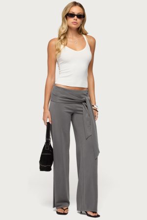 Xyla Straight Leg Tie Pants
