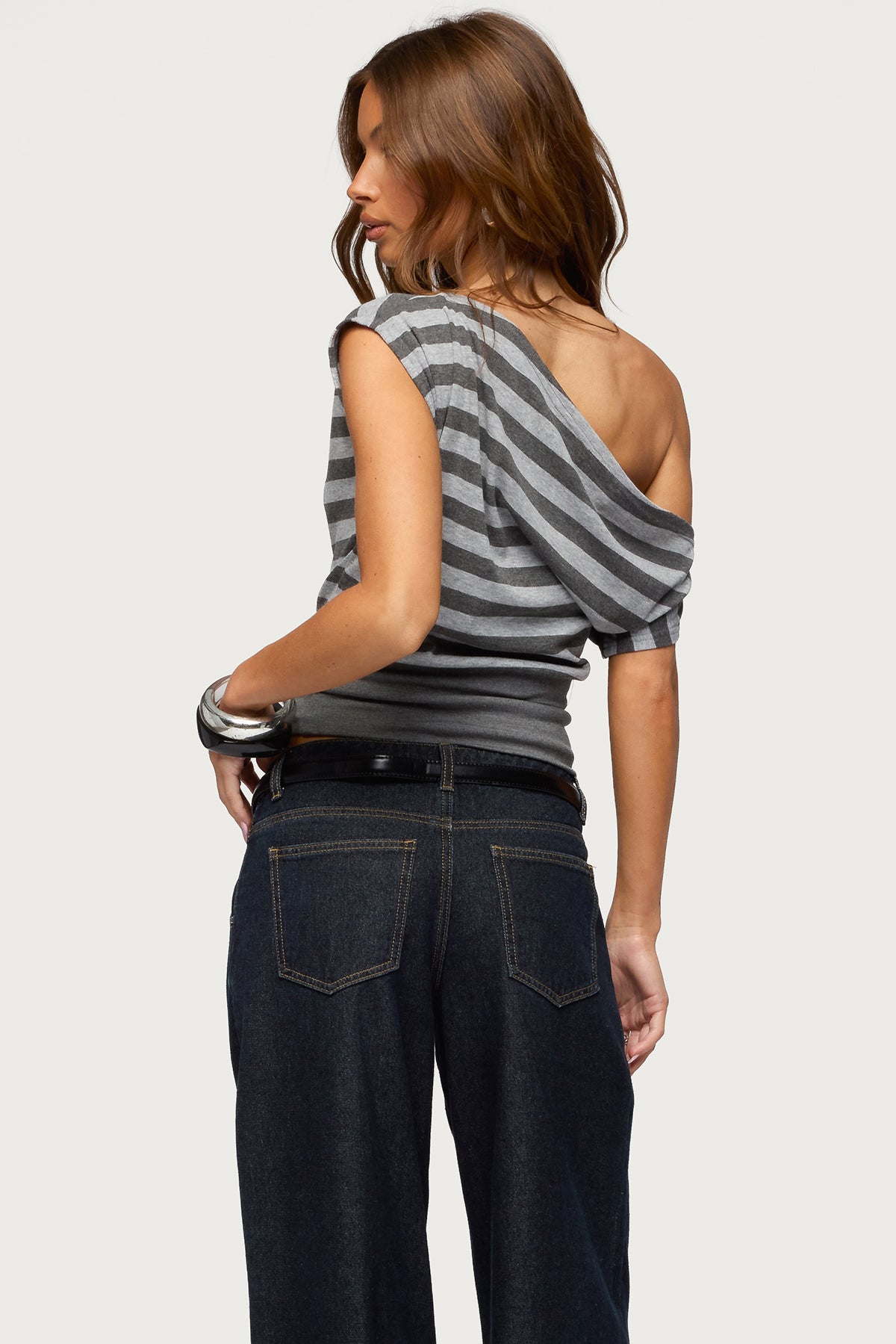 Kittie Striped Off Shoulder Top - Image 5