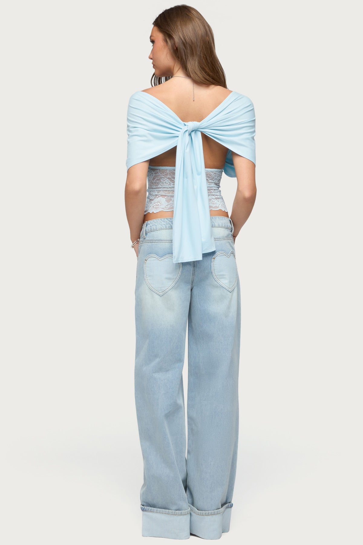 Eloria Lacey Flutter Tie Top - Image 5
