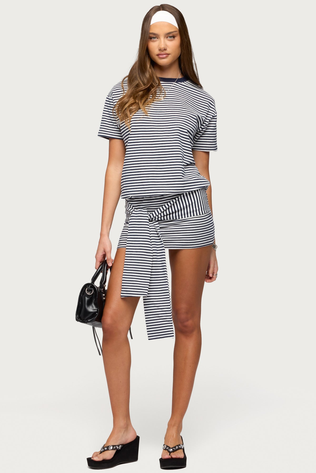 Ardeney Striped T Shirt Mini Dress - Image 2
