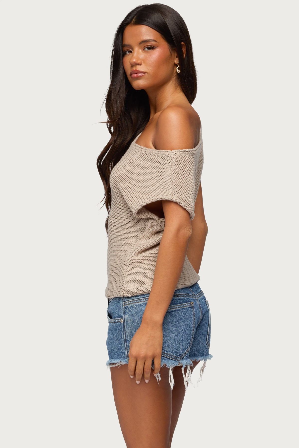 Naamo Off Shoulder Knit Top - Image 4
