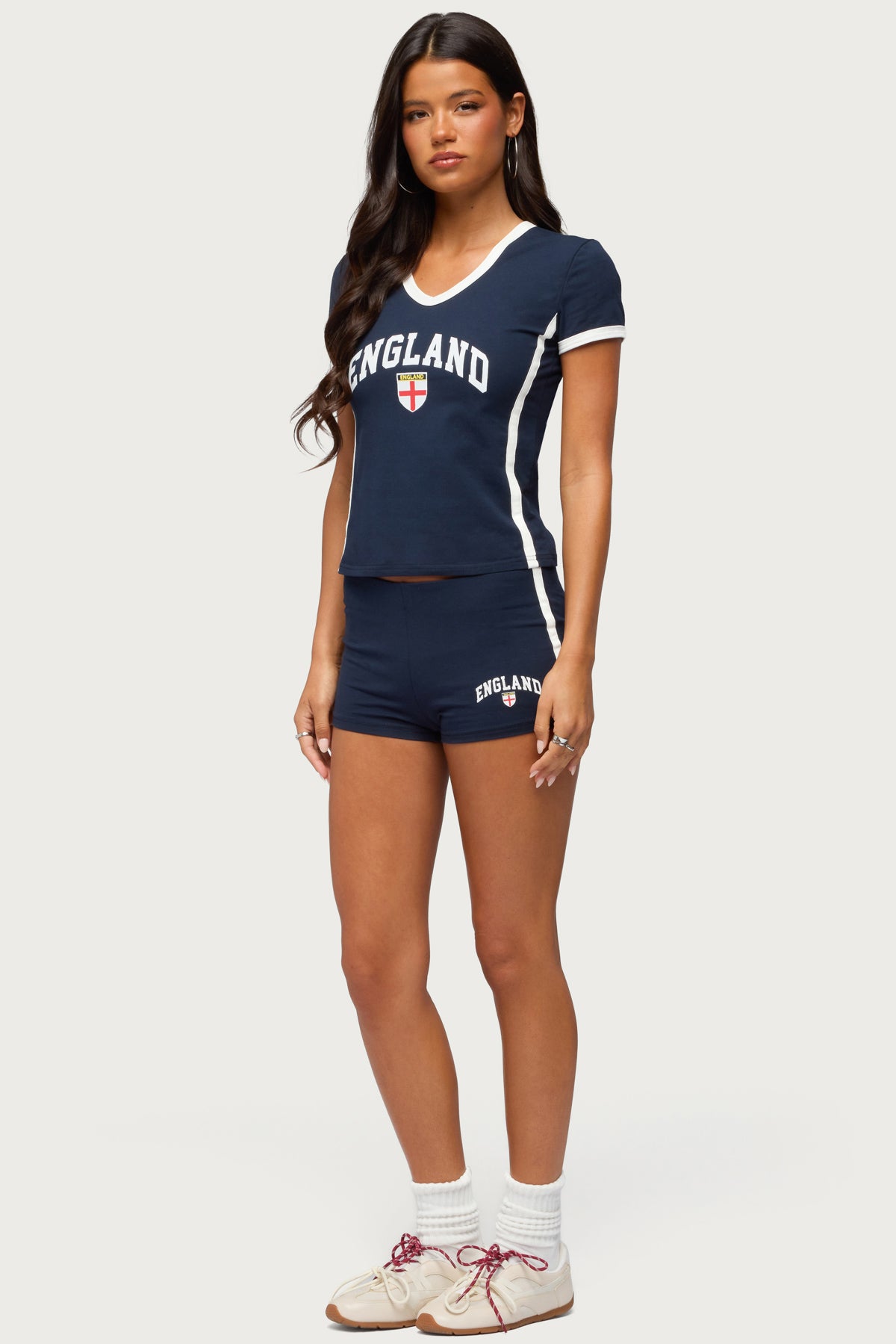 England Girl V Neck T Shirt - Image 5