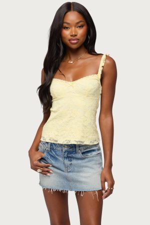 Frankie Lace Babydoll Tank Top