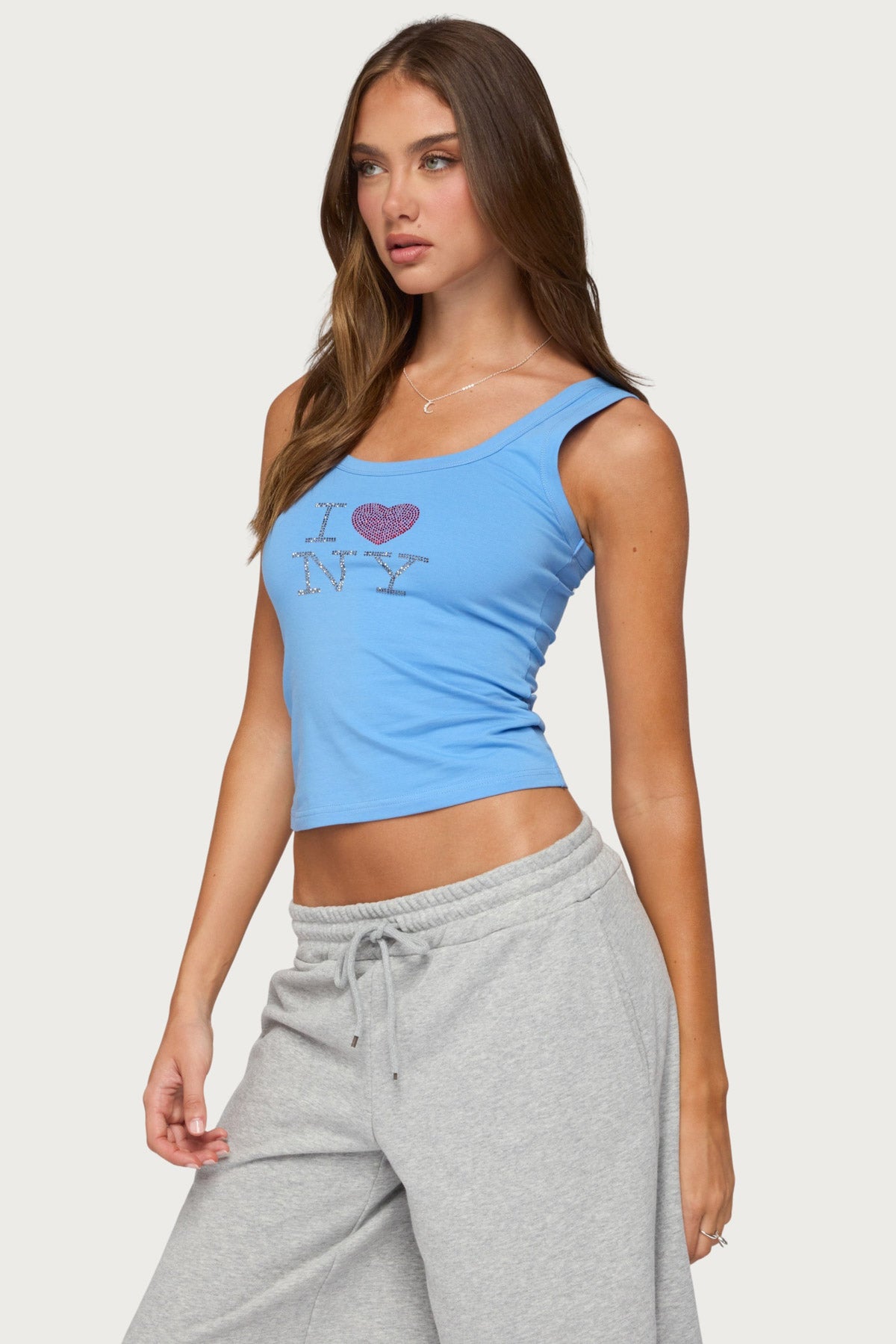 I Heart NY Rhinestone Tank Top - Image 5
