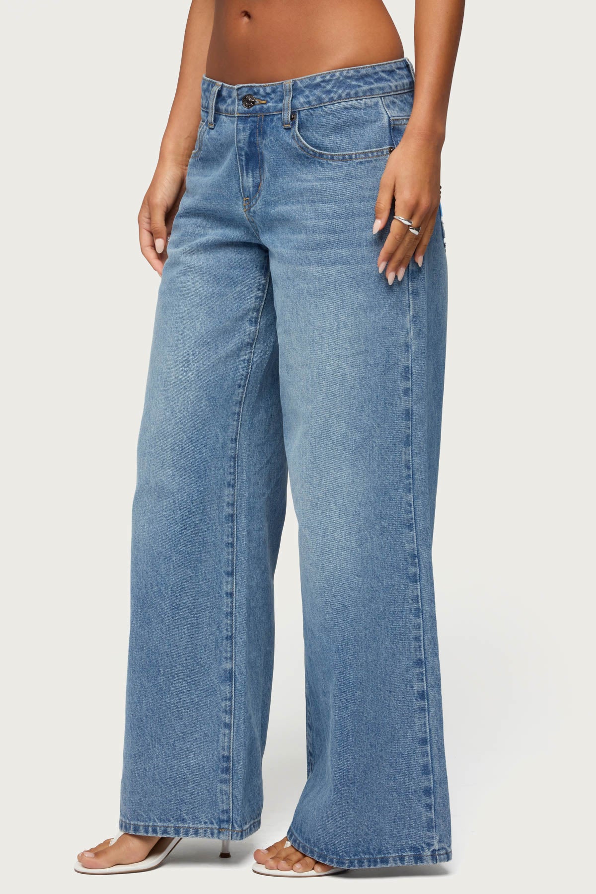 UK Cutie Low Rise Baggy Jeans - Image 4