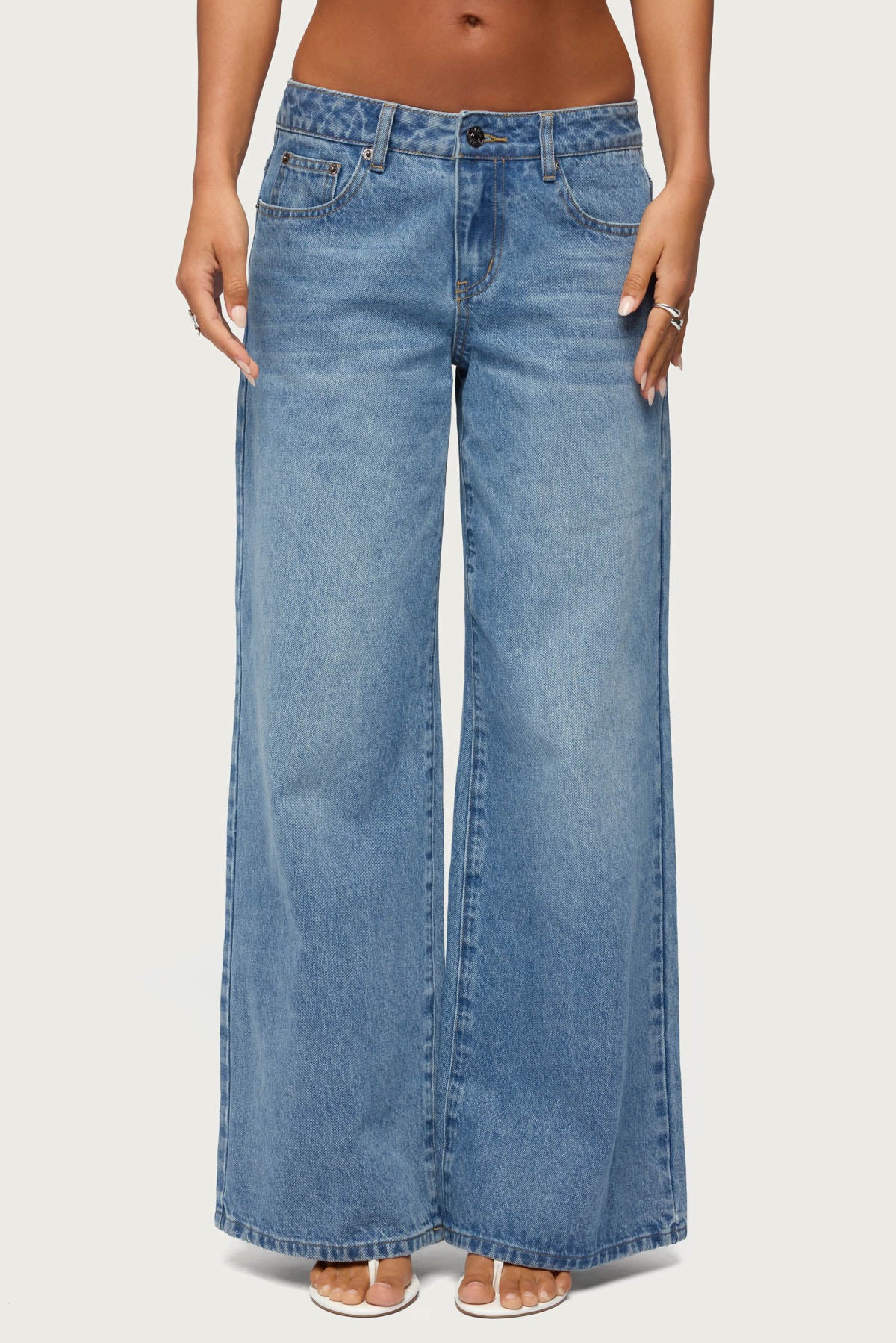 UK Cutie Low Rise Baggy Jeans - Image 3